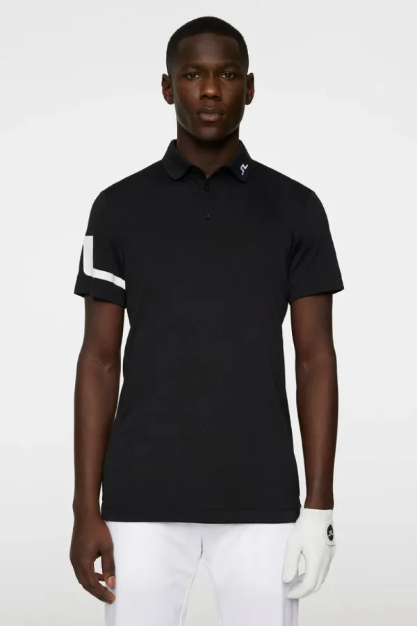 Golf | Pikétröjor-J.Lindeberg Heath Regular Fit Golf Polo Black