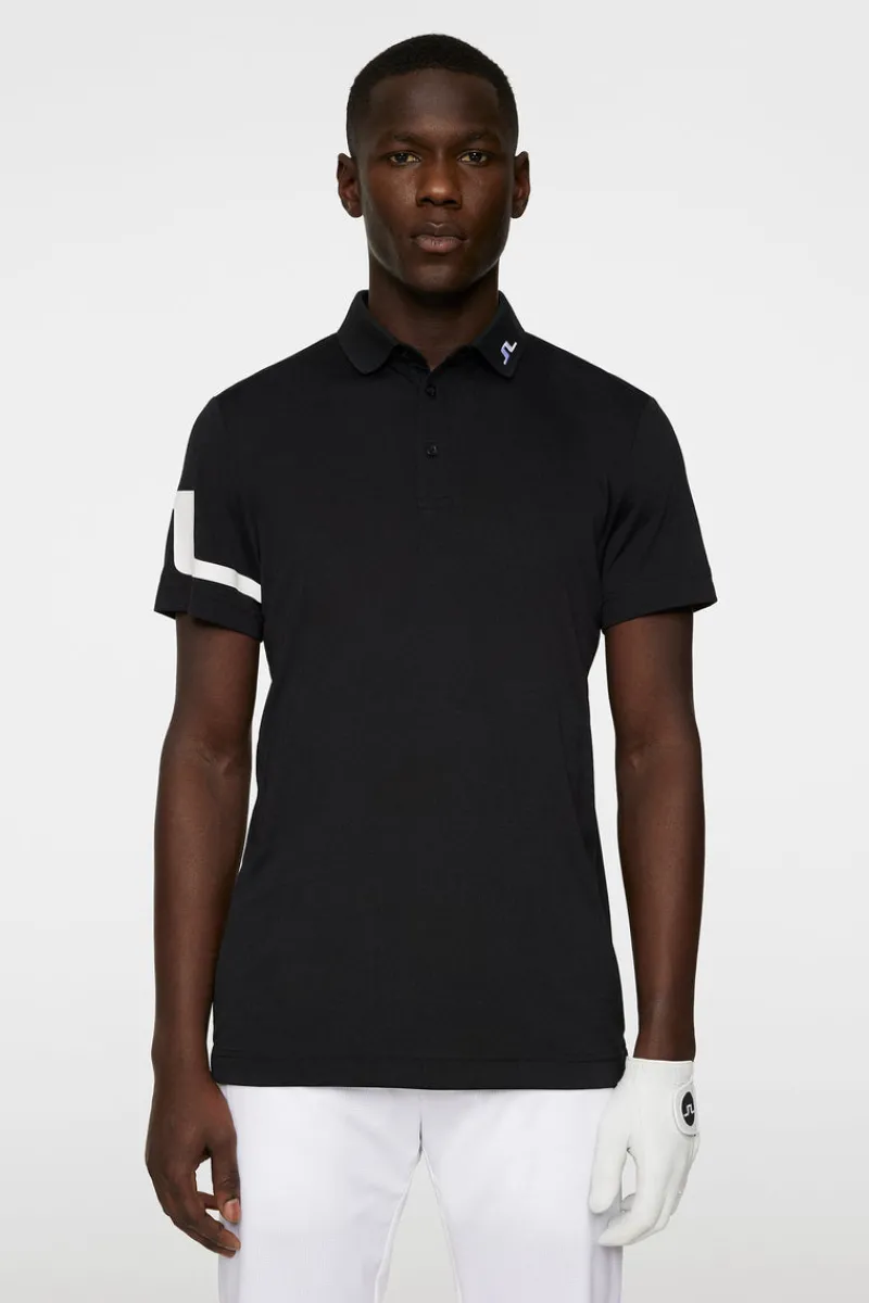 Golf | Pikétröjor-J.Lindeberg Heath Regular Fit Golf Polo Black