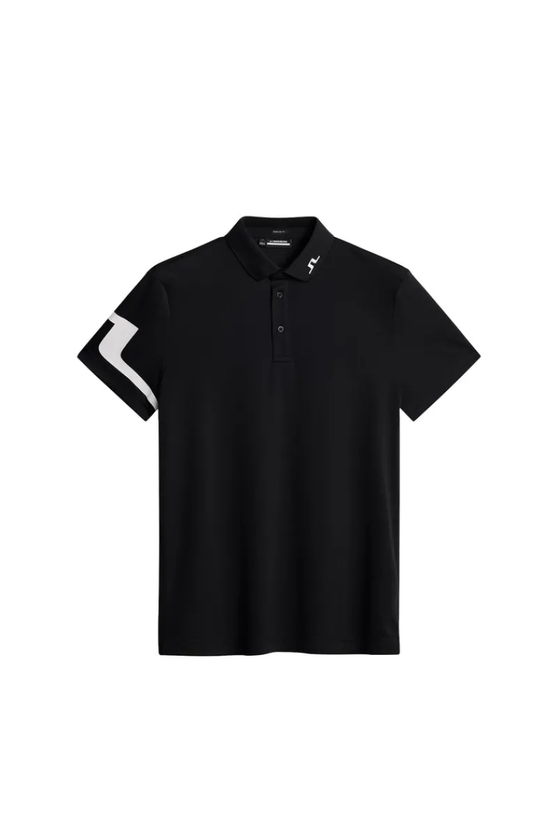 Golf | Pikétröjor-J.Lindeberg Heath Regular Fit Golf Polo Black