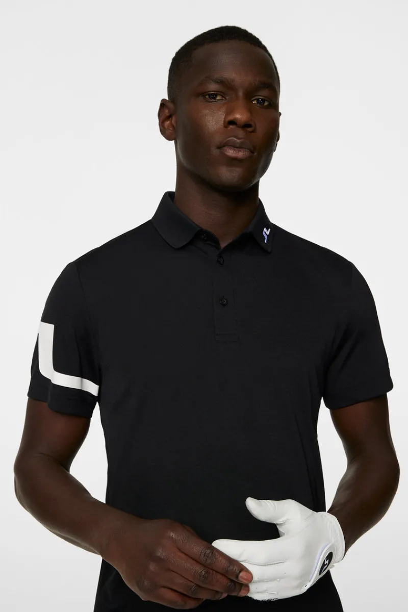 Golf | Pikétröjor-J.Lindeberg Heath Regular Fit Golf Polo Black