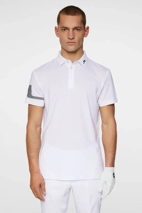Golf | Pikétröjor-J.Lindeberg Heath Strike Polo White