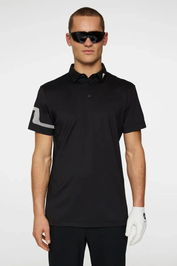 Golf | Pikétröjor-J.Lindeberg Heath Strike Polo Black