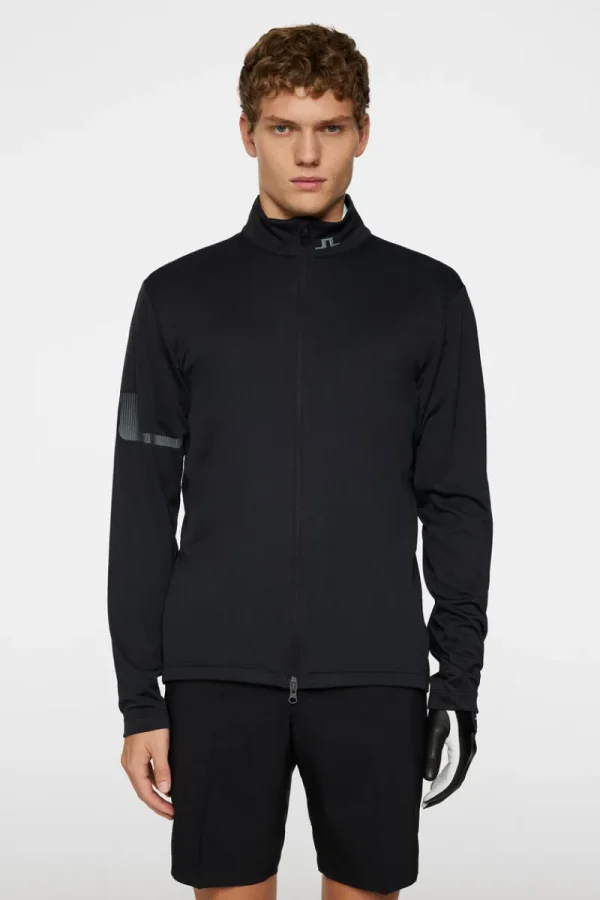 Golf | Bas- Och Mellanlager-J.Lindeberg Heath Zip Mid Layer Black
