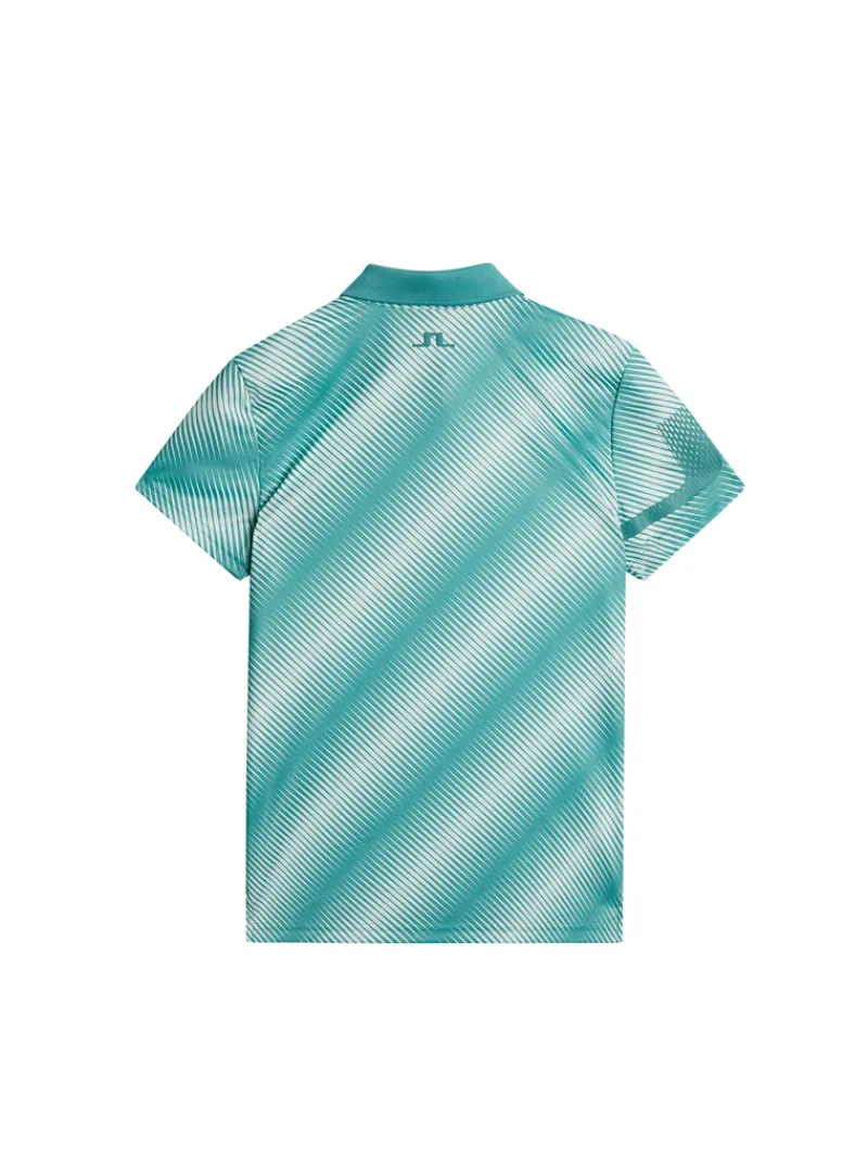 Golf | Överdelar-J.Lindeberg Heidi Print Polo Comb Teal M