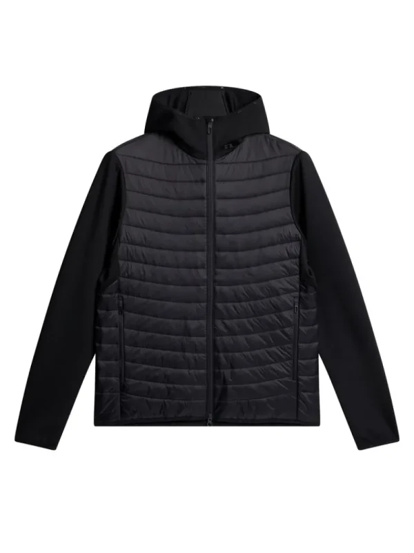 Jackor-J.Lindeberg Holden Quilt Hybrid Hood Black