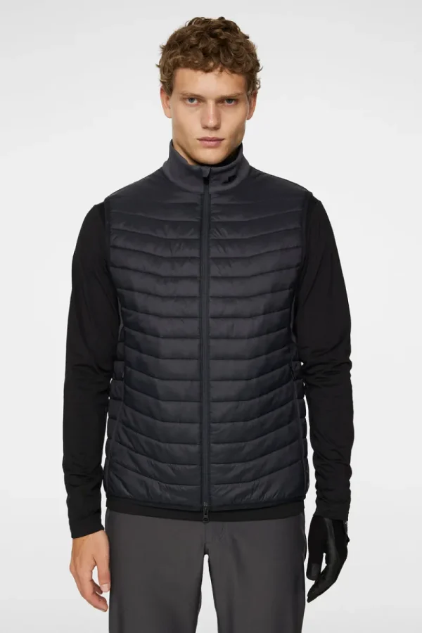 Golf | Ski-J.Lindeberg Holden Quilt Hybrid Vest Asphalt