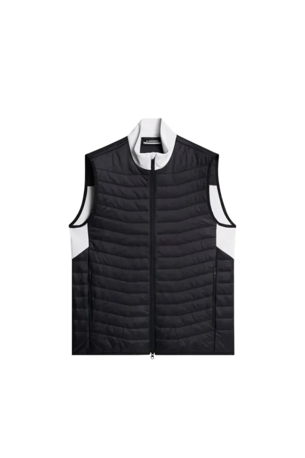 Golf-J.Lindeberg Holden Quilt Hybrid Vest White