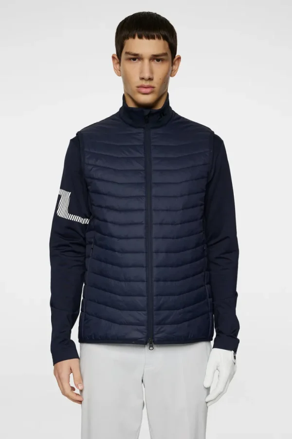 Golf-J.Lindeberg Holden Quilt Hybrid Vest JL Navy