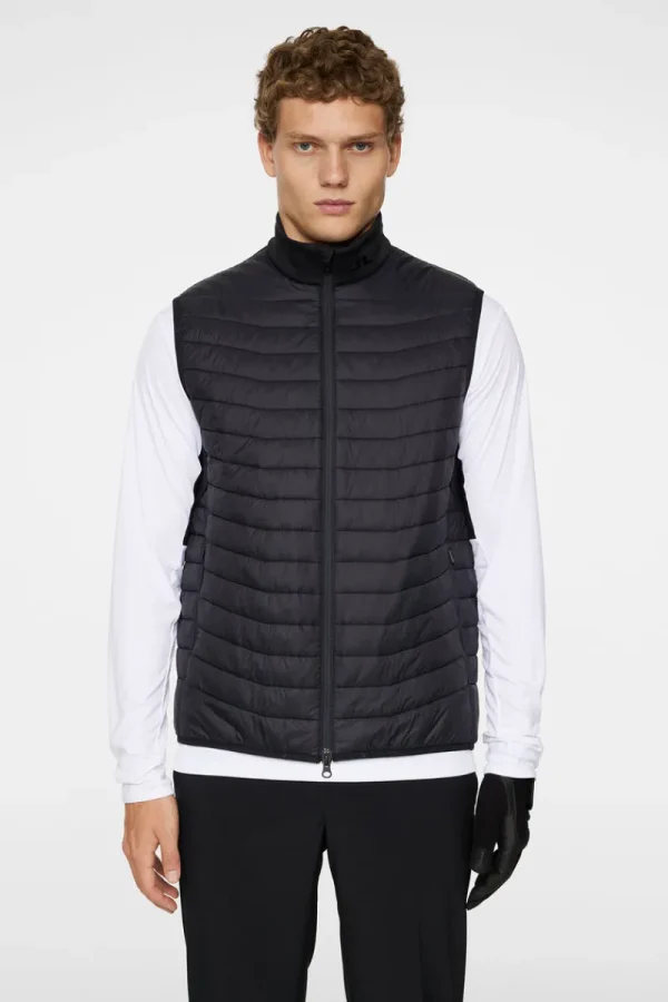 Golf | Ski-J.Lindeberg Holden Quilt Hybrid Vest Black