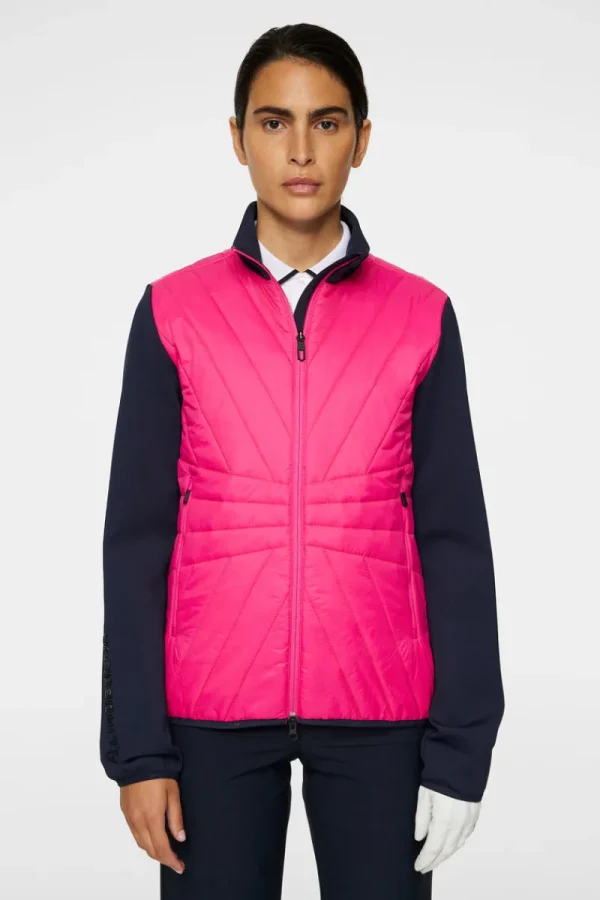 Golf | Ski-J.Lindeberg Holma Quilt Hybrid Jacket Pink Peacock