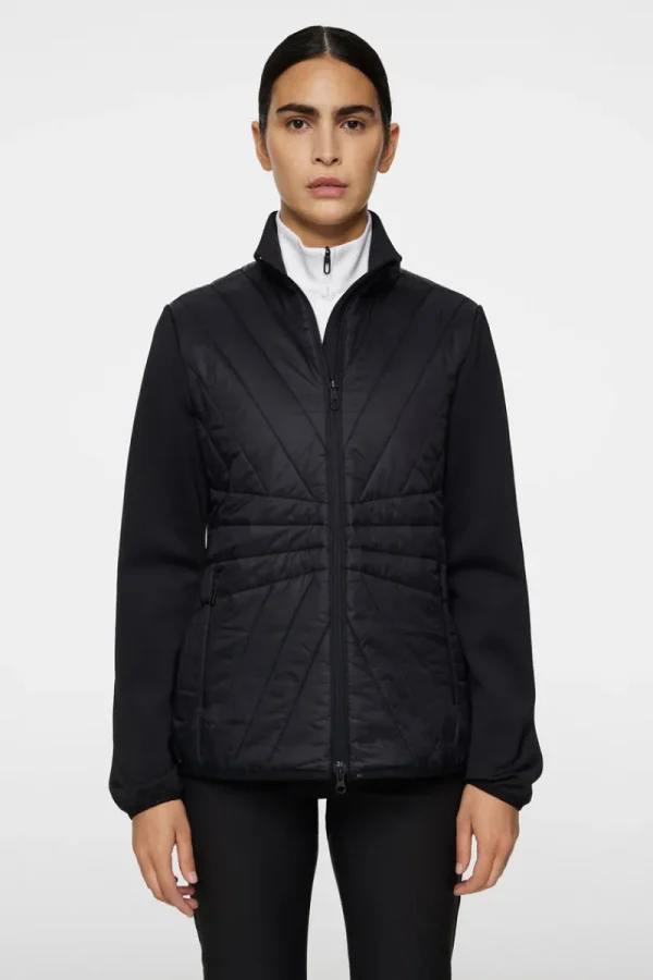 Golf-J.Lindeberg Holma Quilt Hybrid Jacket Black