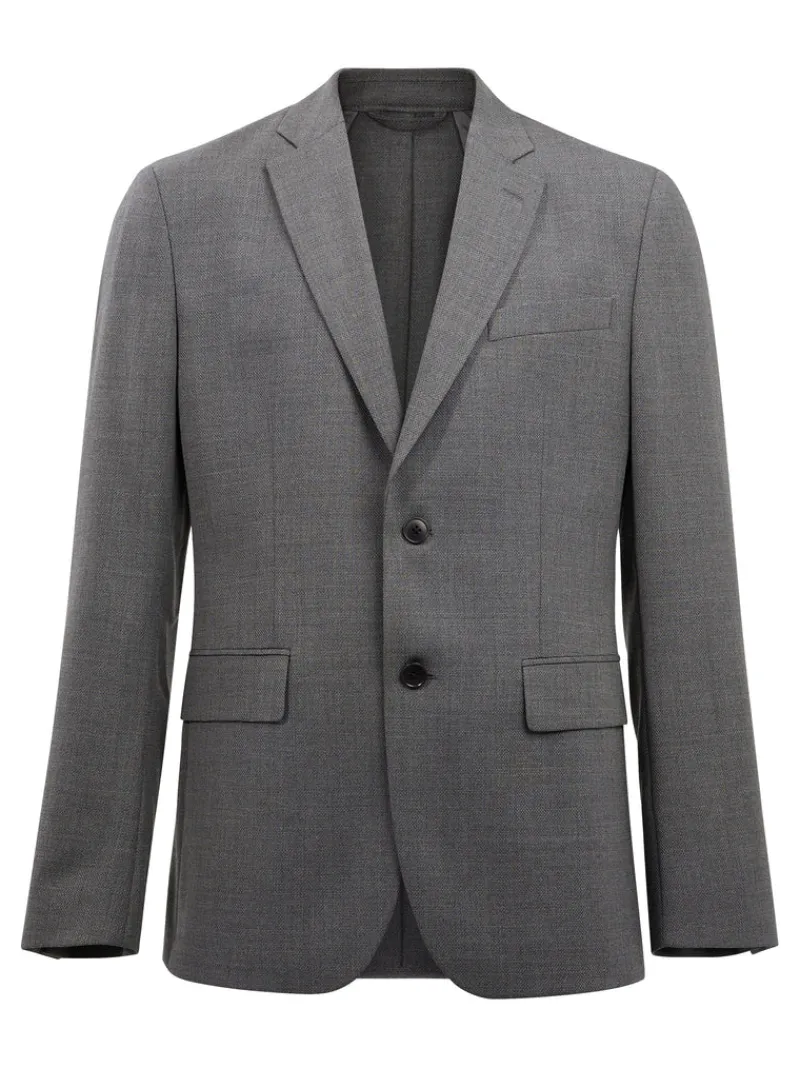 Kostymer & Skräddat | Kavajer-J.Lindeberg Hopper U Active Hopsack Grey Melange