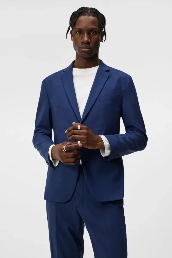 Kostymer & Skräddat | Kavajer-J.Lindeberg Hopper U Bi Stretch Blazer Blue Indigo