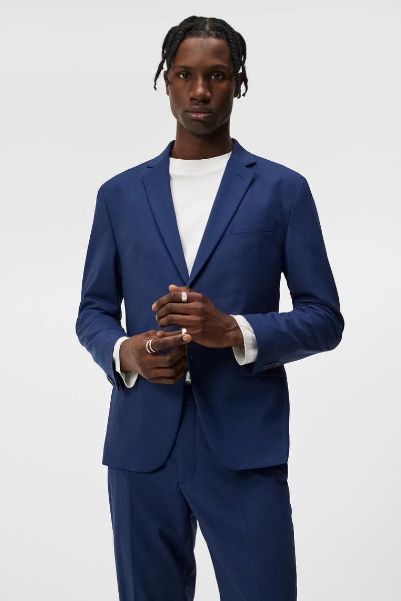 Kostymer & Skräddat | Kavajer-J.Lindeberg Hopper U Bi Stretch Blazer Blue Indigo