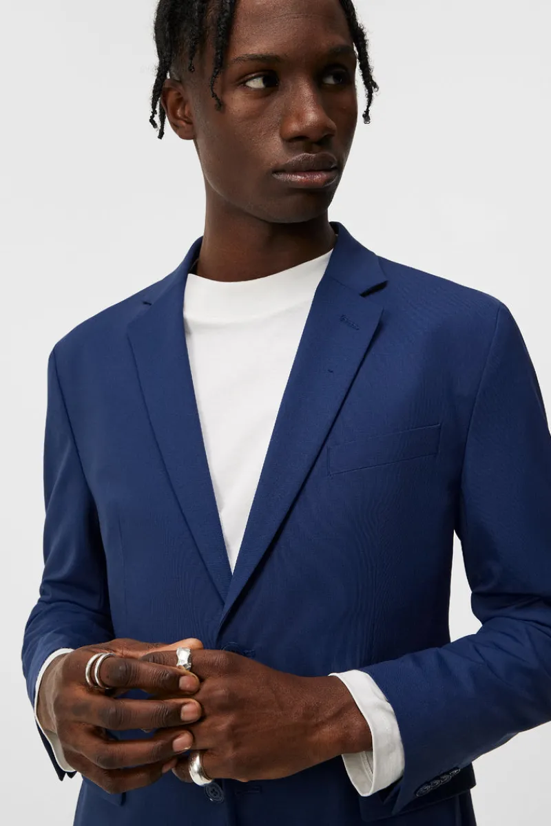 Kostymer & Skräddat | Kavajer-J.Lindeberg Hopper U Bi Stretch Blazer Blue Indigo