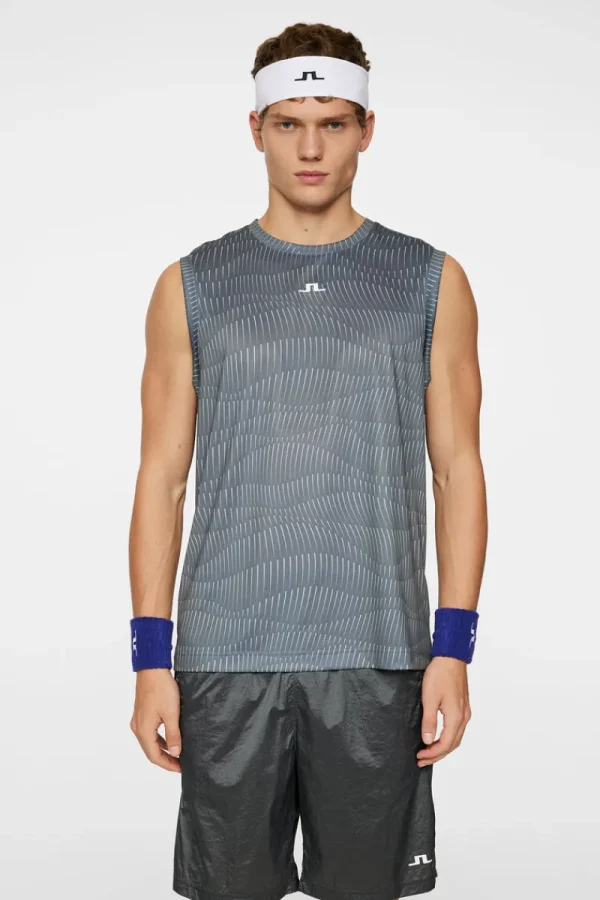 T-shirts | Tennis-J.Lindeberg Jack Sleeveless Tee Resonance Lava Smoke L