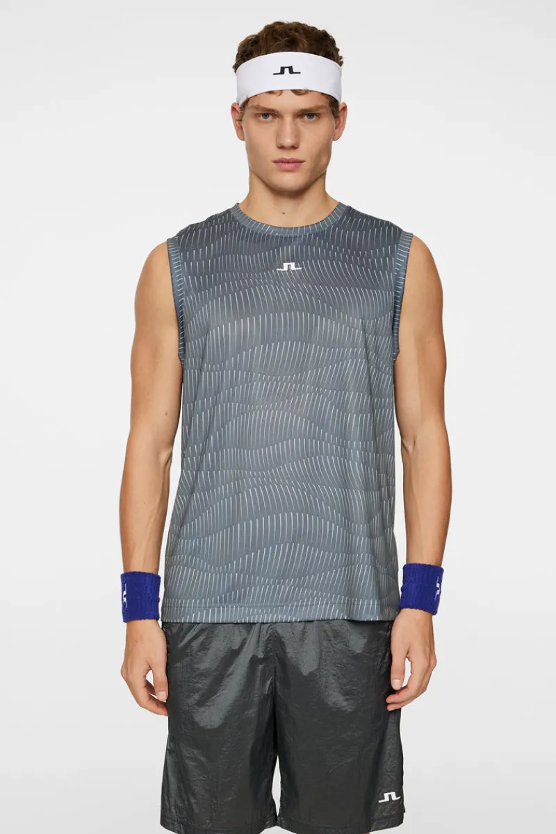 T-shirts | Tennis-J.Lindeberg Jack Sleeveless Tee Resonance Lava Smoke L