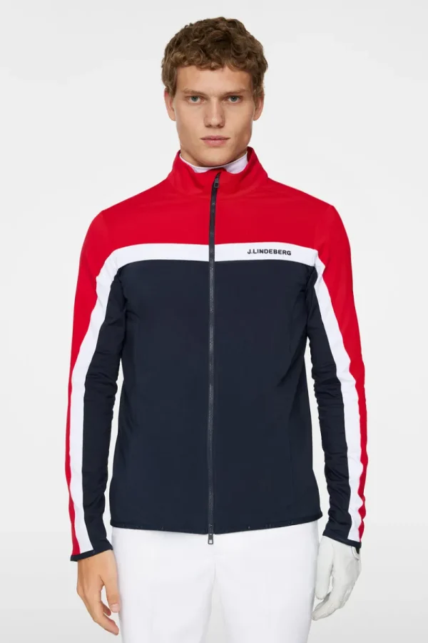Golf | Ski-J.Lindeberg Jarvis Mid Layer Barbados Cherry