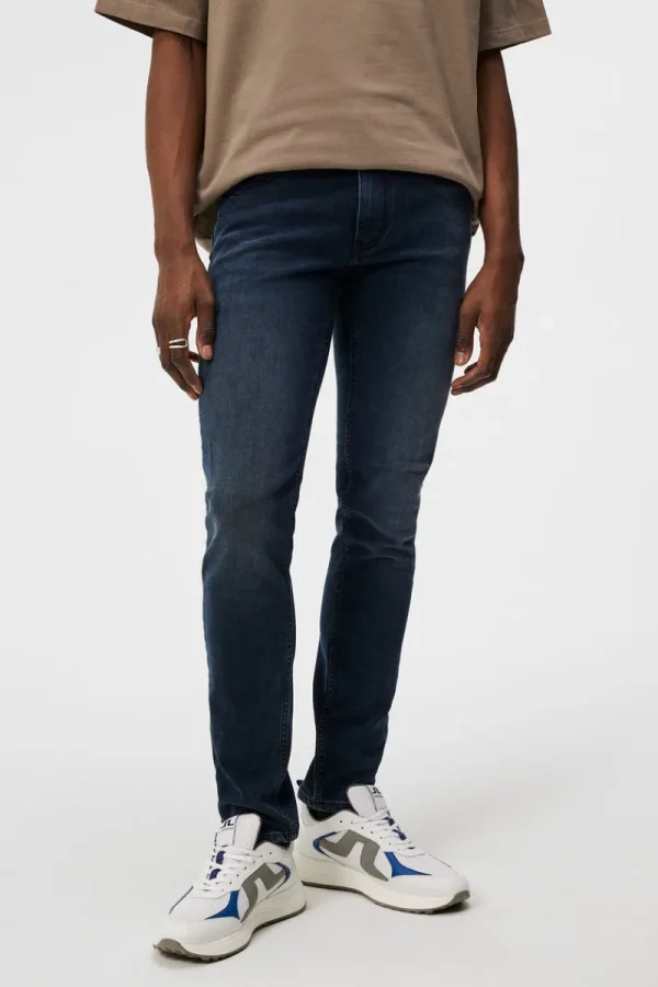 Byxor | Underdelar-J.Lindeberg Jay Active BlueBlack Jeans Dark Blue
