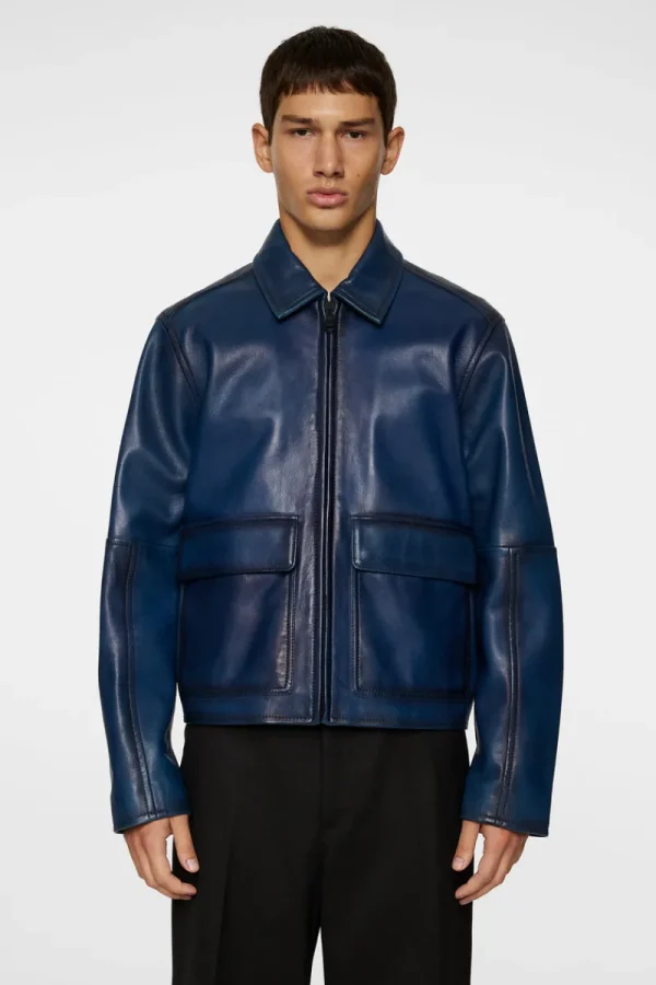 Läder & Mocka | Ytterkläder-J.Lindeberg Jed Leather Party Jacket Key Largo