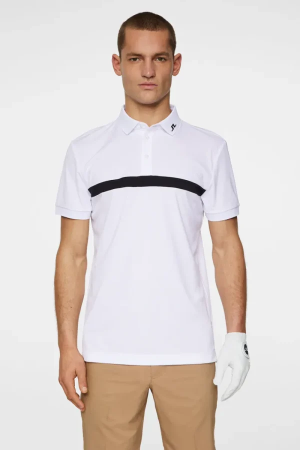 Golf | Pikétröjor-J.Lindeberg Jeff Polo White