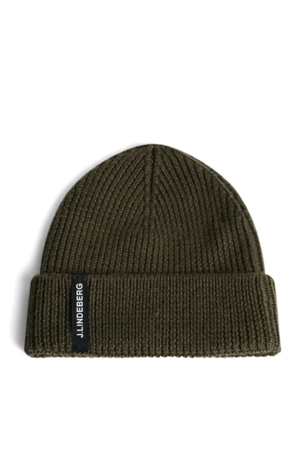 Mössor-J.Lindeberg Juan Merino Beanie Forest Green