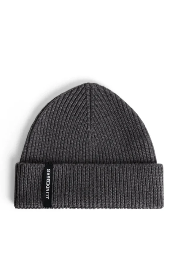 Mössor | Accessoarer-J.Lindeberg Juan Merino Beanie Lava Smoke