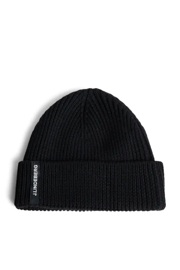 Mössor-J.Lindeberg Juan Merino Beanie Black