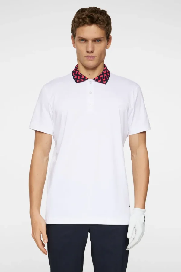 Golf | Pikétröjor-J.Lindeberg Karter Polo White