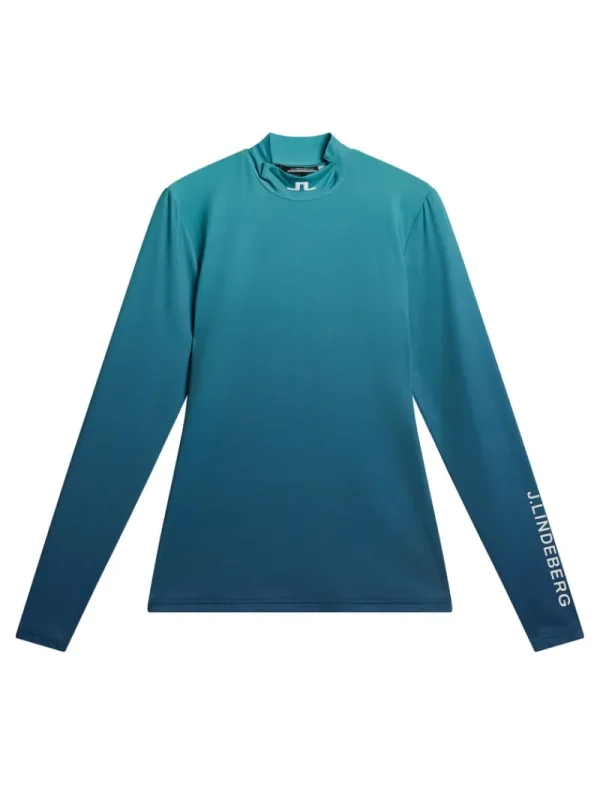 Golf | Bas- Och Mellanlager-J.Lindeberg Kate Compression Top Spectrum Fade Teal L