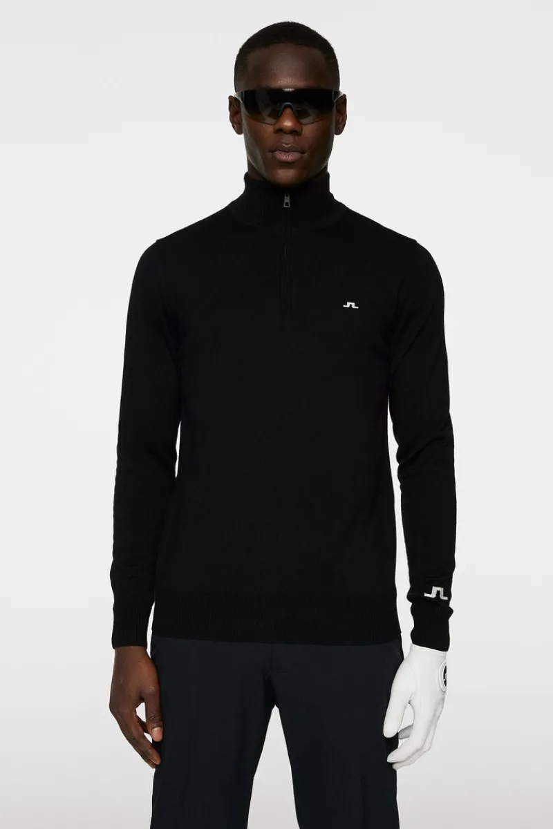 Golf | Stickat-J.Lindeberg Kian Knitted Sweater Black