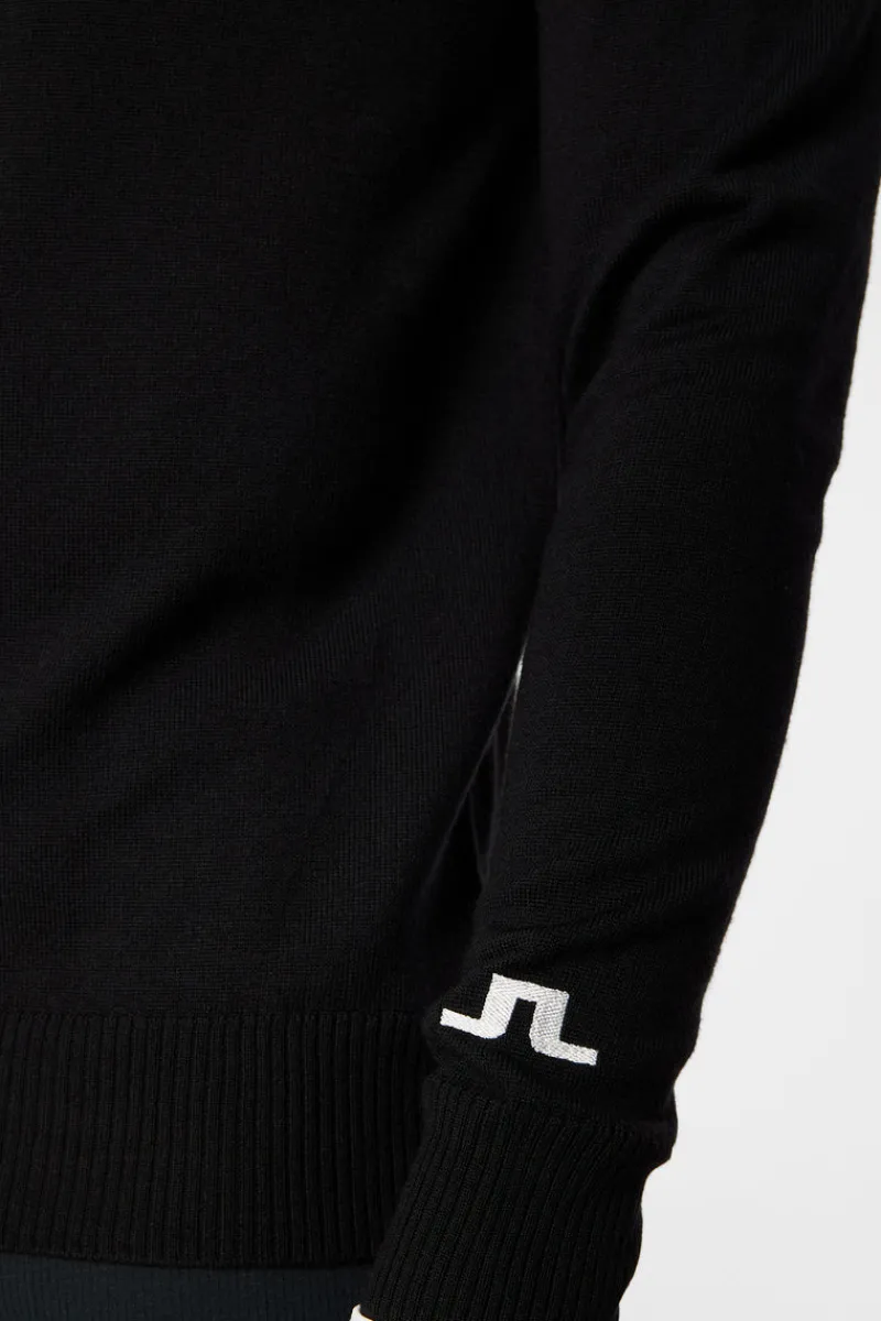 Golf | Stickat-J.Lindeberg Kian Knitted Sweater Black