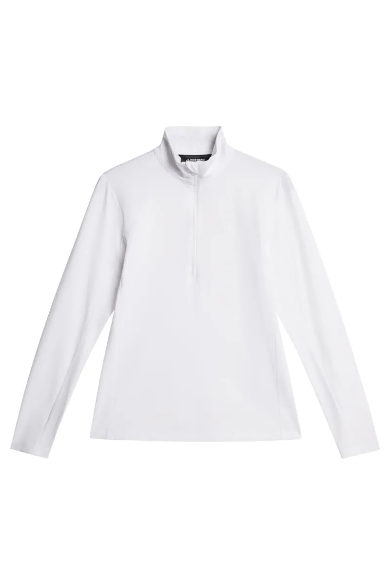 Golf | Bas- Och Mellanlager-J.Lindeberg Lauryn Quarter Zip Mid Layer White