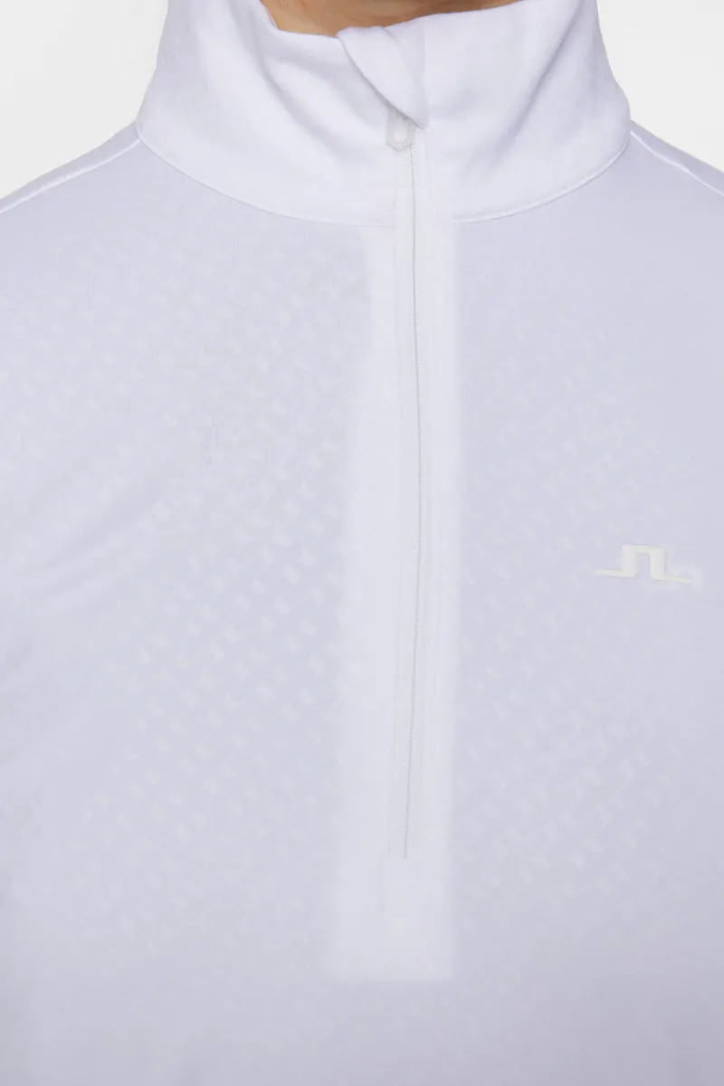 Golf | Bas- Och Mellanlager-J.Lindeberg Lauryn Quarter Zip Mid Layer White