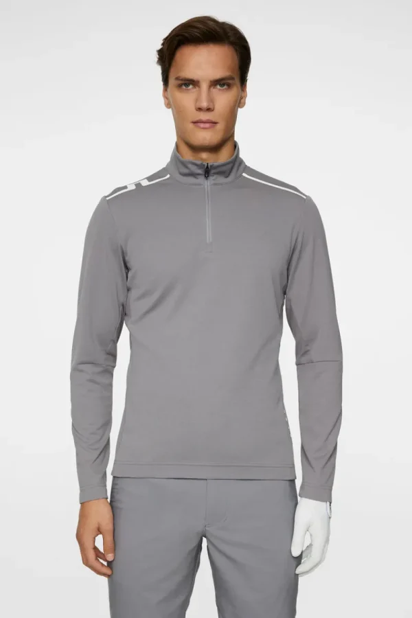 Golf | Bas- Och Mellanlager-J.Lindeberg Leon Quarter Zip Mid Layer Night Owl