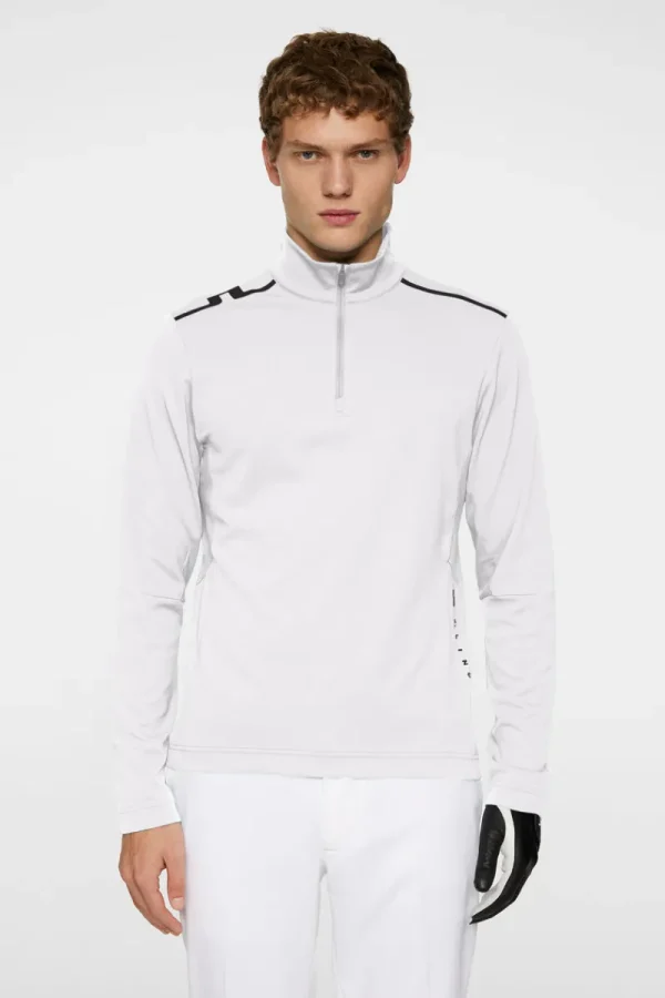Golf | Bas- Och Mellanlager-J.Lindeberg Leon Quarter Zip Mid Layer White