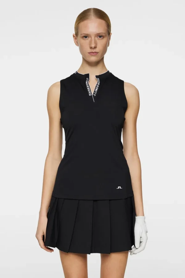 Golf | Linnen-J.Lindeberg Leya Sleeveless Top Black