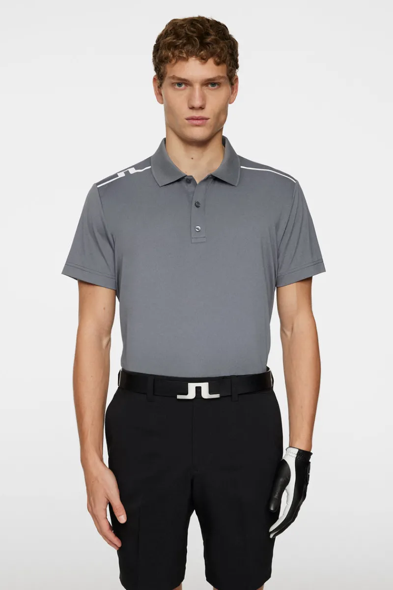 Golf | Pikétröjor-J.Lindeberg Lionel Polo Lava Smoke