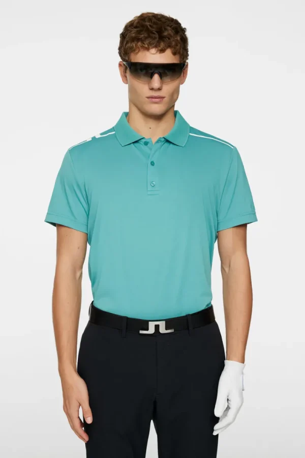 Golf | Pikétröjor-J.Lindeberg Lionel Polo Teal