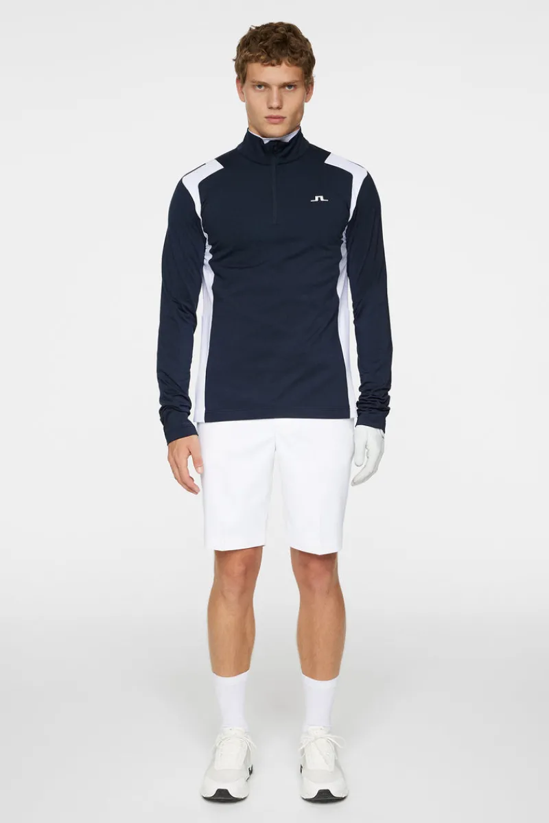 Ski | Toppar-J.Lindeberg Lukas Quarter Zip Mid Layer JL Navy