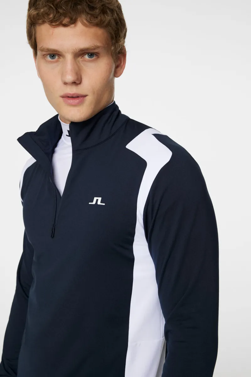 Ski | Toppar-J.Lindeberg Lukas Quarter Zip Mid Layer JL Navy