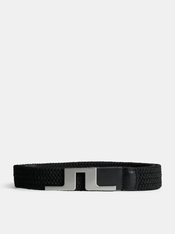Golf | Golfbälten-J.Lindeberg Lykke Braided Belt Black