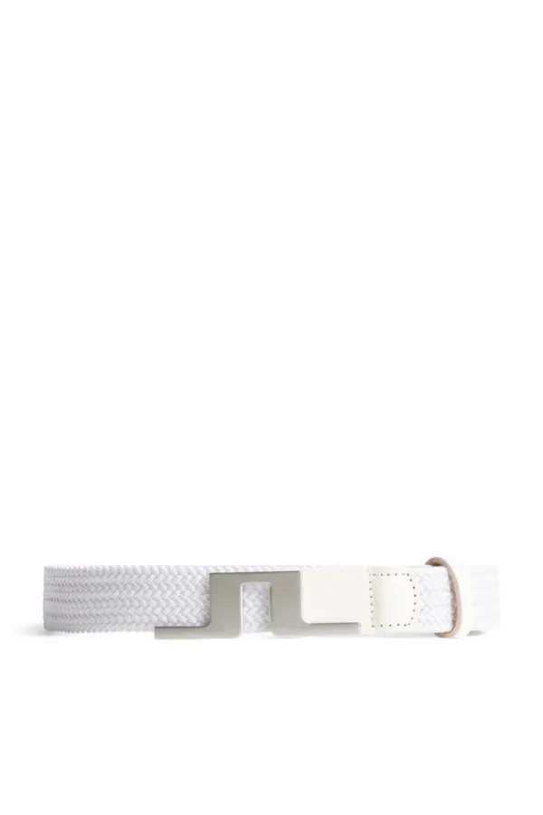 Golf | Golfbälten-J.Lindeberg Lykke Braided Belt White