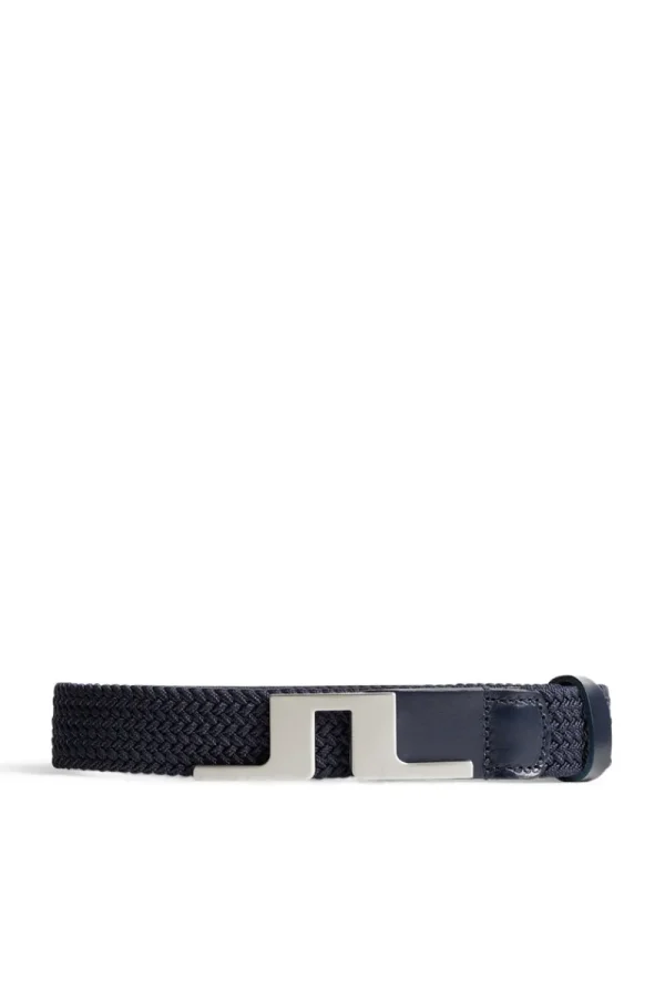 Golf | Golfbälten-J.Lindeberg Lykke Braided Belt JL Navy