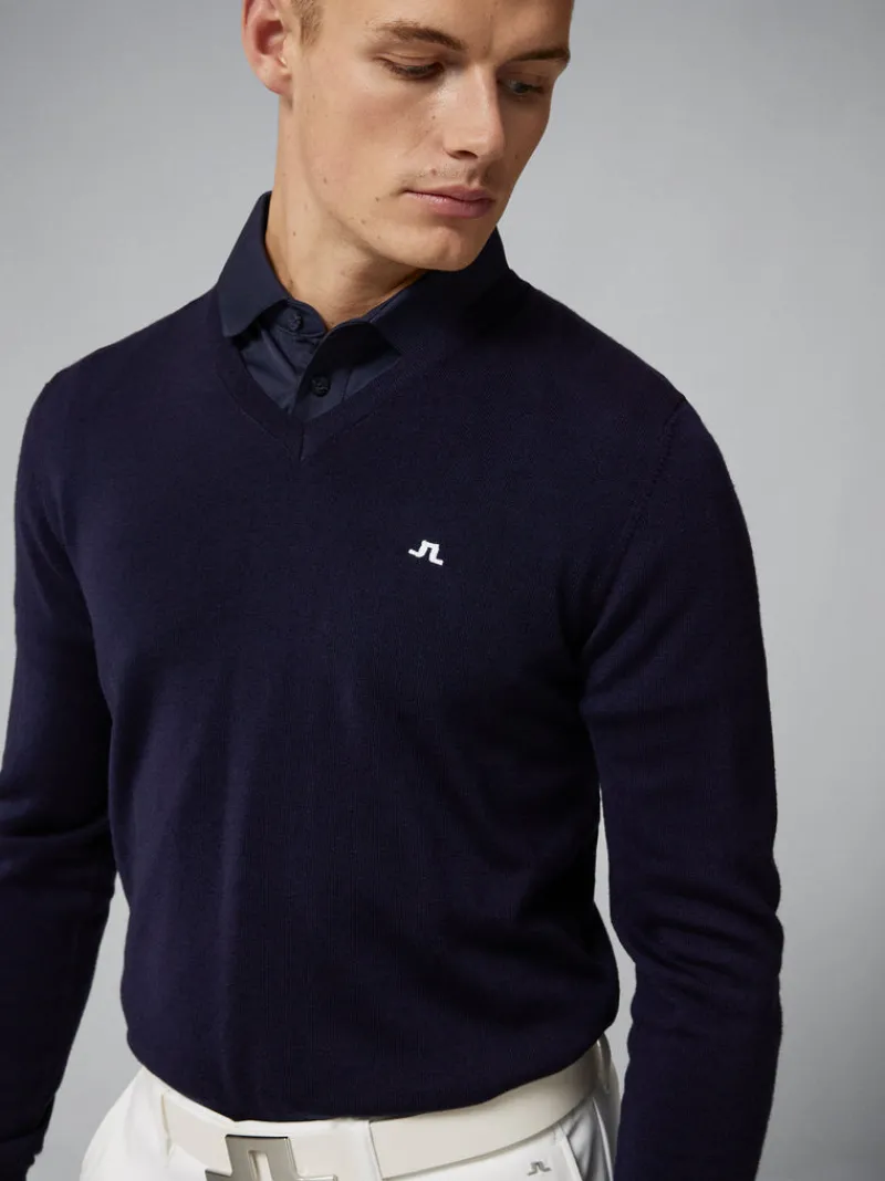 Stickat-J.Lindeberg Lymann Navy