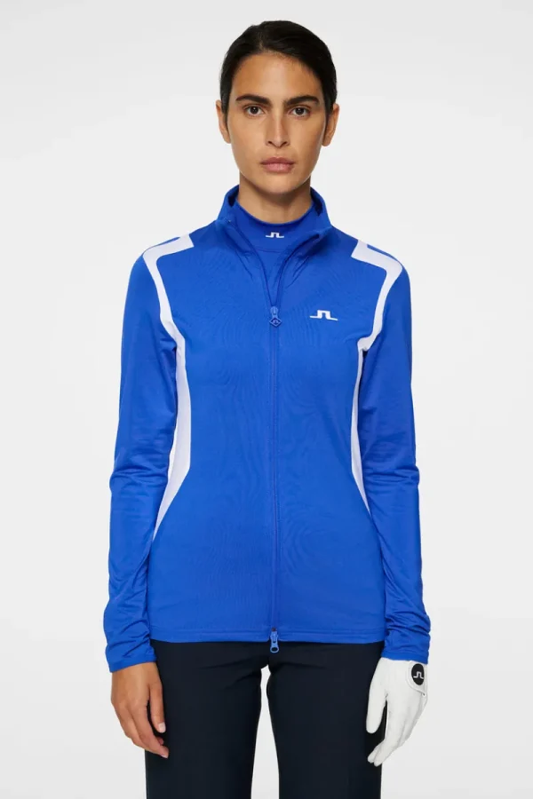 Golf | Ski-J.Lindeberg Mae Zip Mid Layer Club Blue