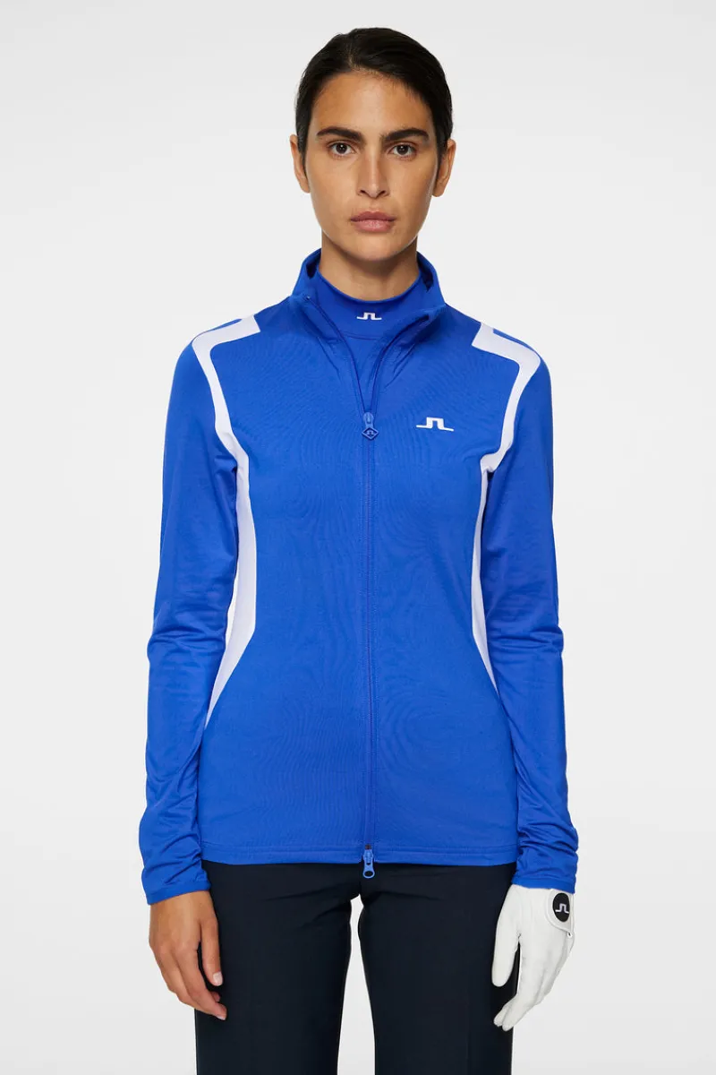 Golf | Ski-J.Lindeberg Mae Zip Mid Layer Club Blue