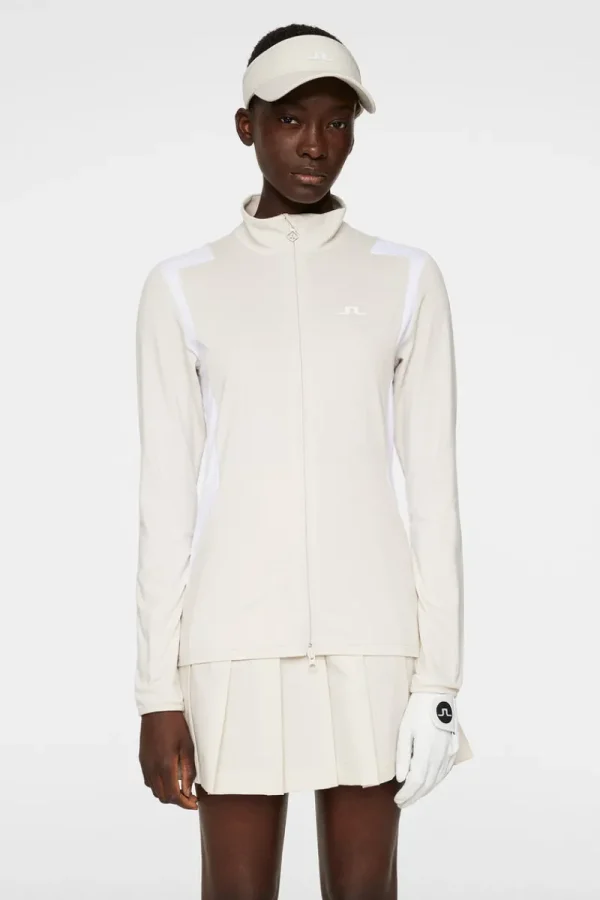 Golf | Ski-J.Lindeberg Mae Zip Mid Layer Moonbeam
