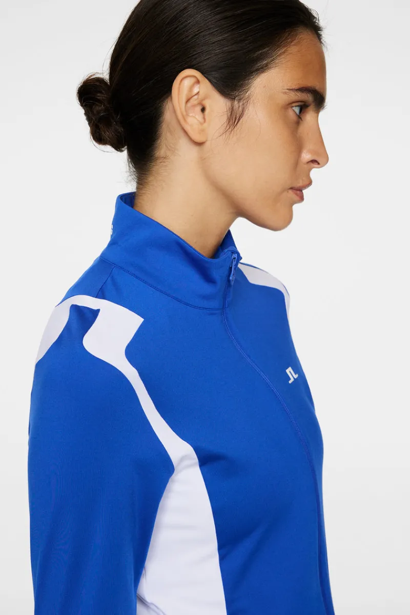 Golf | Ski-J.Lindeberg Mae Zip Mid Layer Club Blue