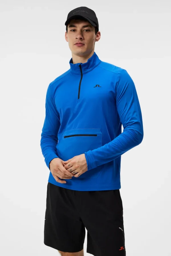 Bas- Och Mellanlager | Outdoor-J.Lindeberg Matias Zip Mid Layer Nautical Blue
